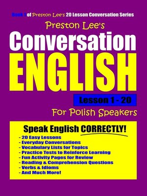 cover image of Preston Lee's Conversation English For Polish Speakers Lesson 1